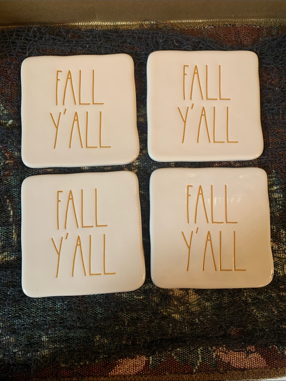 Rae Dunn fall y’all coasters